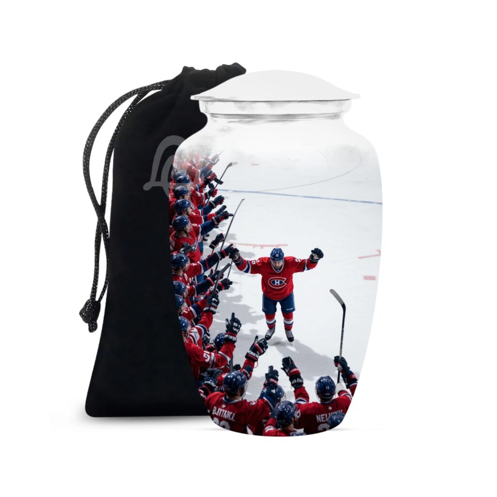 Hockey Cremation Urn Memorial Human Ashes Container Jar Pot | Burial Funeral Urns