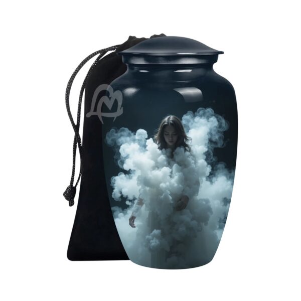 Soul Cremation Urn for Human Ashes Adult – Large Soul Urn for Women & Men with Secure Lid