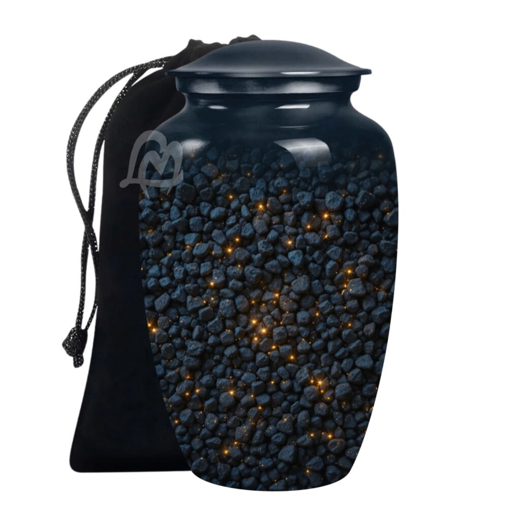 Premium Aluminum Urn, Burial, Funeral & Memorial Tribute for Loved Ones.