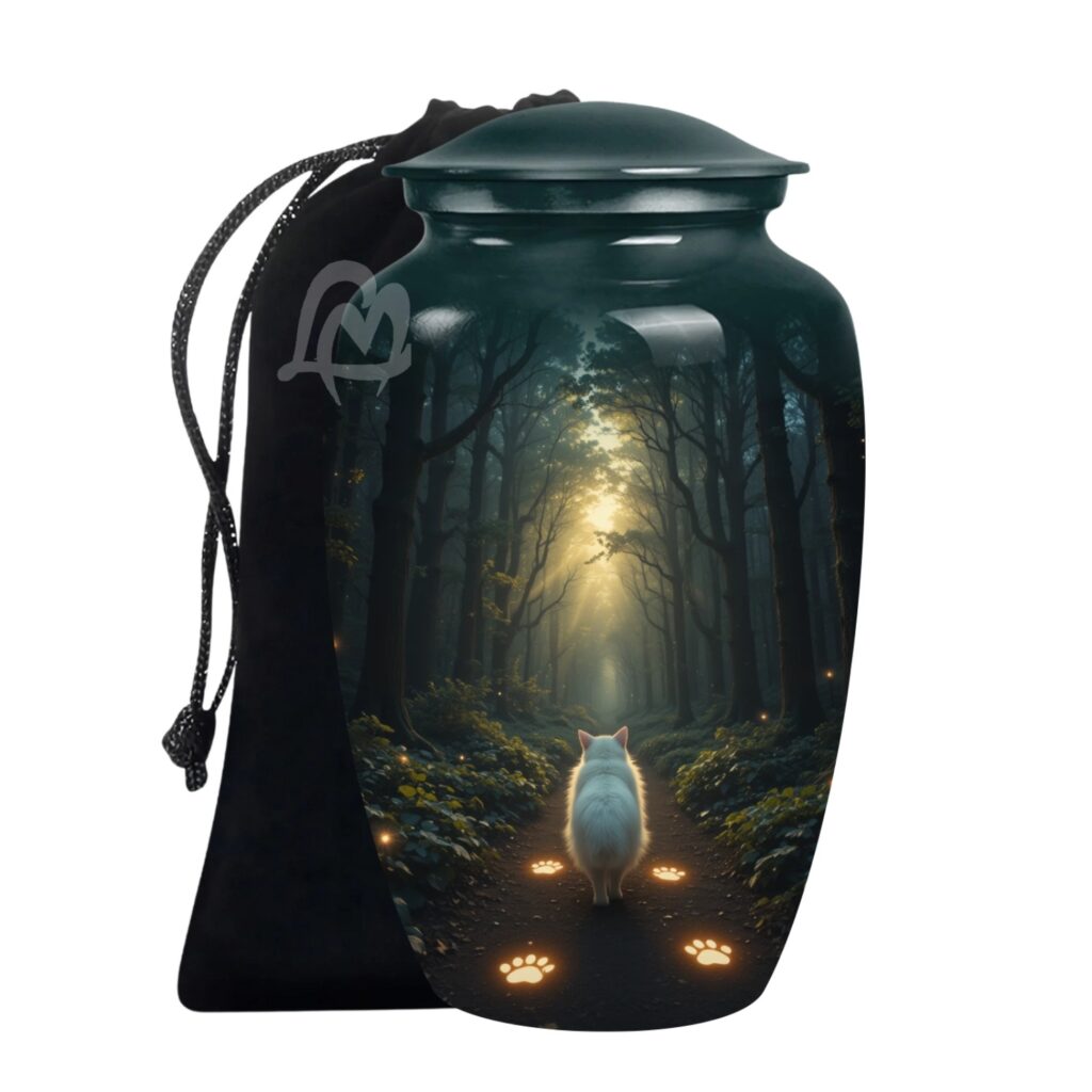 Handcrafted Burial Funeral Urns for Cremated Ash Remains Storage.