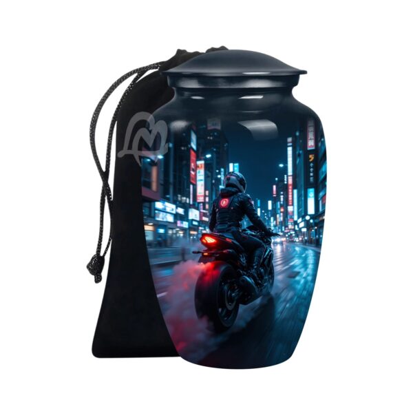 Completely Handcrafted with Velvet Protection Bag Funeral Burial, Decorative Adult.